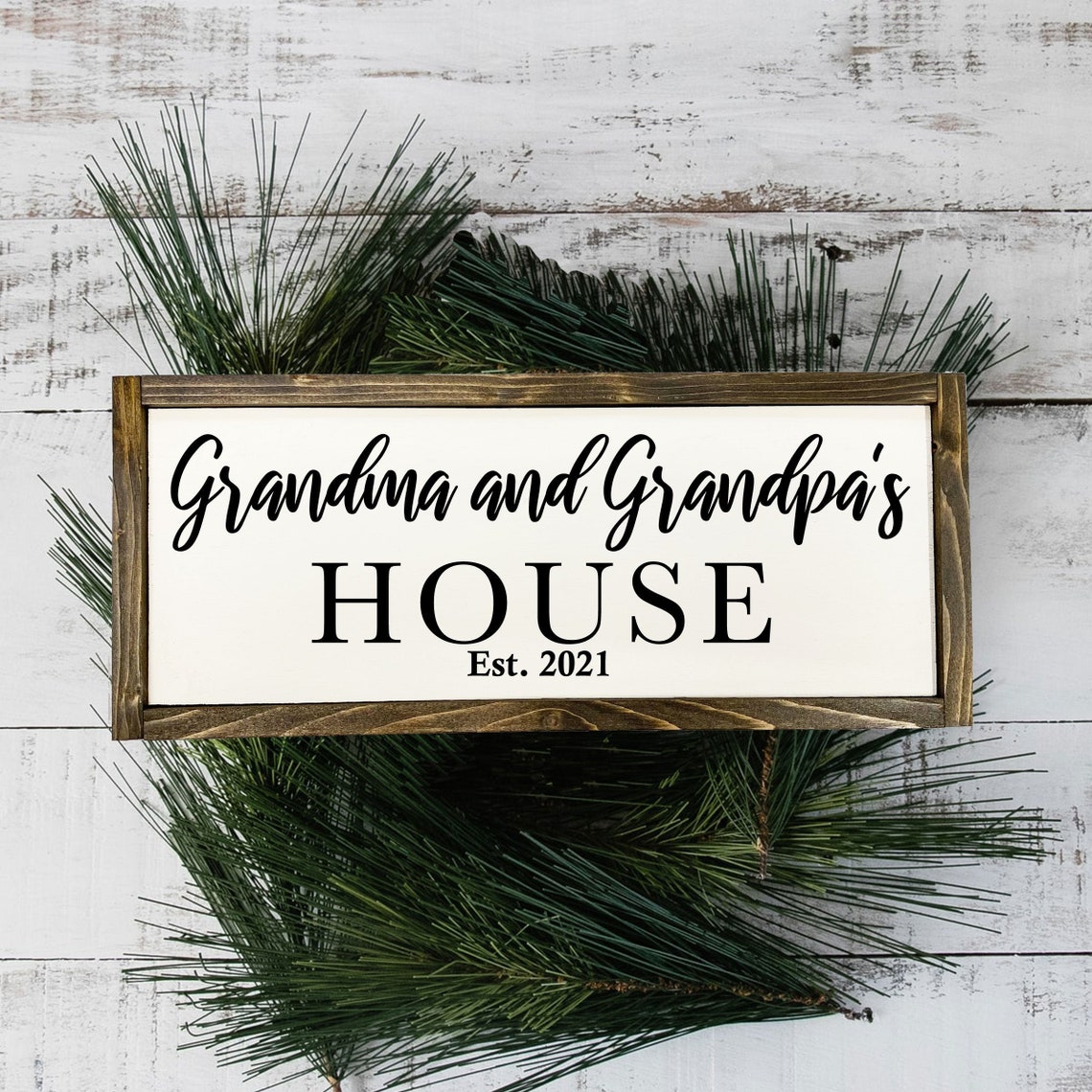 Grandma and Grandpa's House Wood Sign Grandparents Etsy