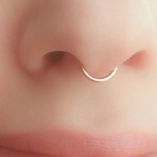 Fake Lip Ring Faux Lip Ring Lip Cuff Gold Lip Hoop Fake Etsy