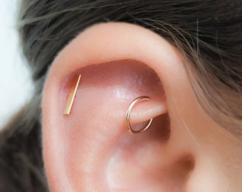 Mother Day - Rook Earring Gold - Rook Jewellery - Rook Piercing - Rook Ring - Rook Piercing Jewelry - Rook Hoop - Rook Earring Gold Hoop