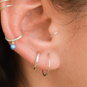 Boucle d'oreille Tragus - Piercing Tragus - Créoles Tragus - Tragus en argent sterling - Petit Tragus - Bijoux Tragus - Boucles d'oreilles Tragus