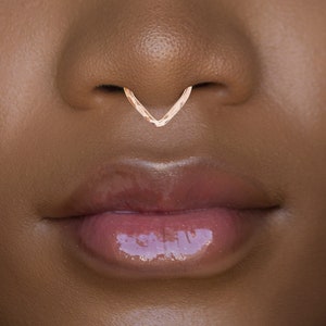 Triangle Septum, Septum, Septum Piercing, Septum Ring, Septum Ring Gold, Septum Nose Ring, Gold Septum