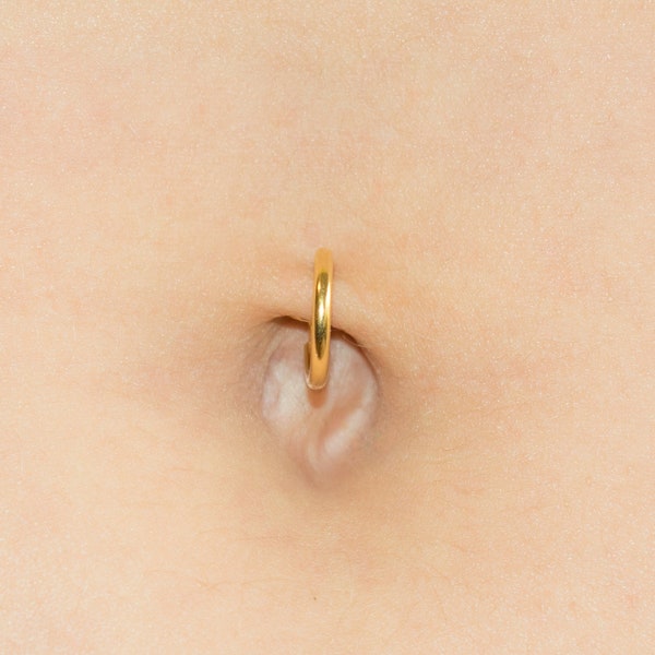 Moederdag - nep buik ring goud - nep buik zilver - nep buik piercing - clip op buik ring - nep navel piercing - nep navel ring