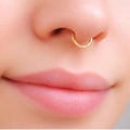 Septum, Septum Piercing, Septum Ring, Gold Septum, Nose Ring, Gold Septum Ring, Thin septum, Delicate septum
