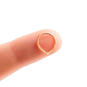 Rose Gold Triangle Septum Ring, Rose Gold Septum , Septum Ring, Septum Piercing, Septum Nose Ring, Rose Gold Septum Ring