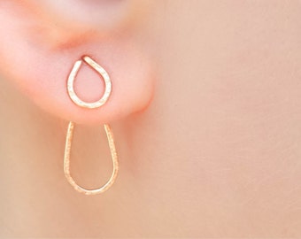 Ear Jacket Earring, Jacket Earrings, Ear Jacket, Minimalist Ear Cuff, Ear Wrap, Gold Ear Jacket