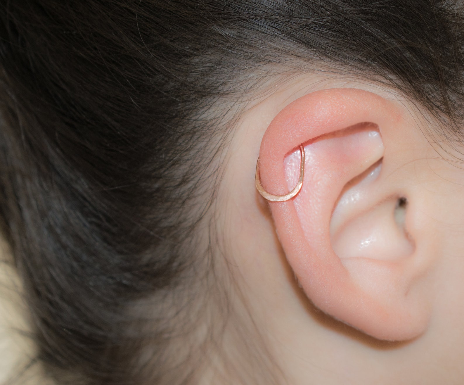 Rose Gold Helix Earring Rose Gold Helix Piercing Rose Gold Etsy