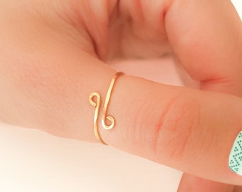 Thumb Ring, Gold Thumb Ring, Sterling Silver Thumb Ring, Adjustable Thumb Ring, Gold Ring, Silver Ring
