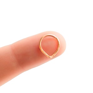 Rosegold Helix Ohrring - Helix Ring - Dreieck Helix Ring - Ohrschmuck Rosegold - Rose Gold Helix Piercing Creolen