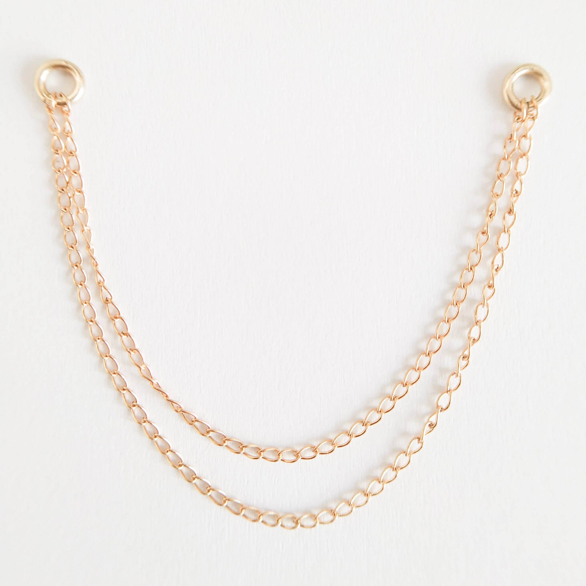 Gold Chain for Earrings Gold Chain for Piercings Earring Etsy