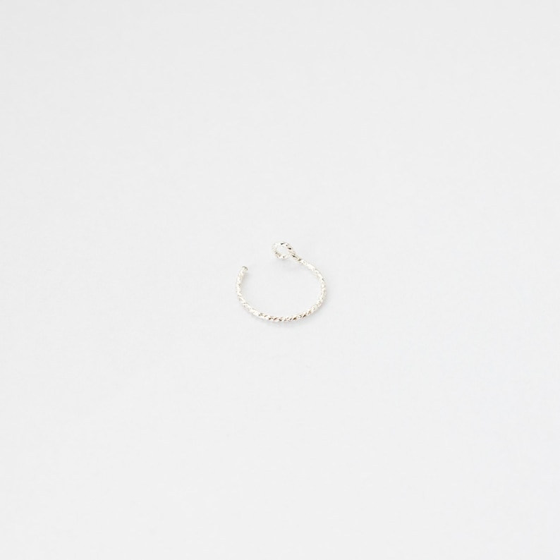 Diamond Cut Ear Cuff Silver Ear Cuff Non Pierced Earring Etsy