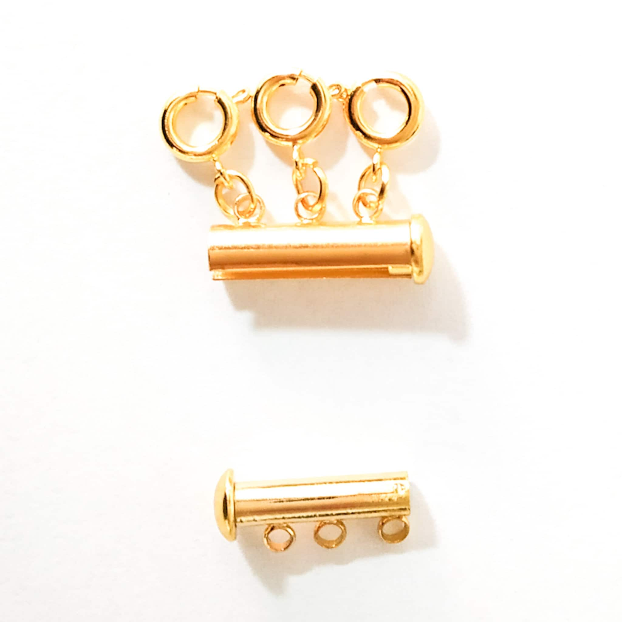 LDCREEE 2 Pcs Layered Necklace Clasps,gold Magnetic Necklace Separator for Layering,Multiple Strands Jewelry Connector