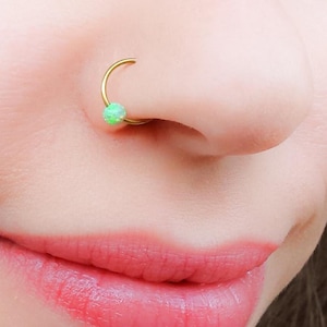 Nepneusring - nepneusring opaal - nepneusring, nepneusring, groene opaal nepneusring