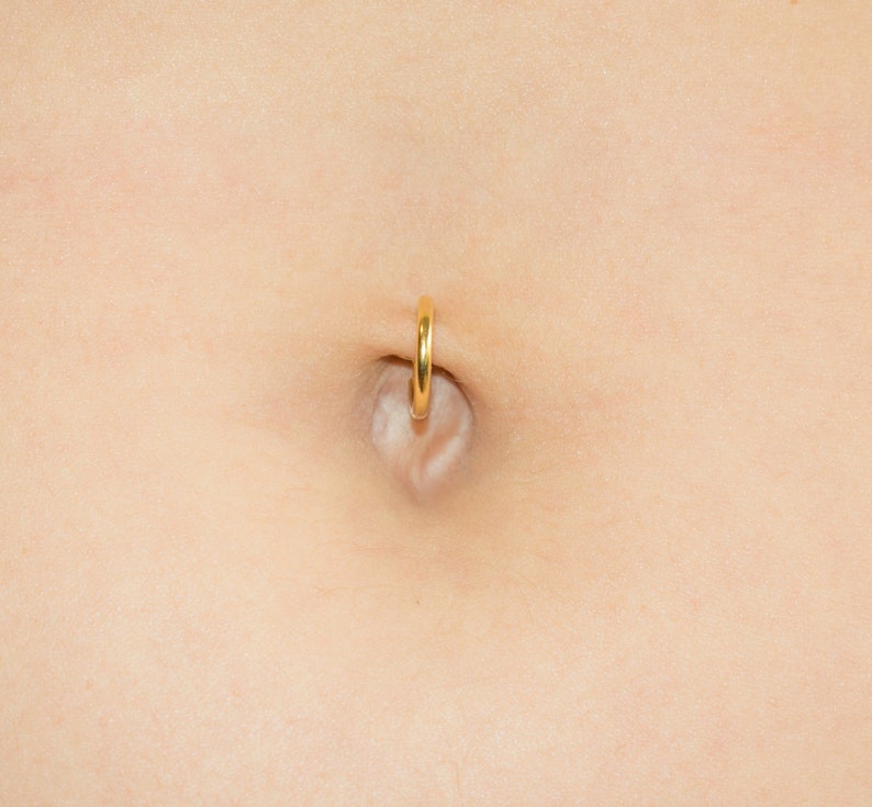 Fake Belly Ring Gold - Fake Belly Silver - Fake Belly Piercing - Clip On Belly Ring - Fake Navel Piercing - Fake Navel Ring 