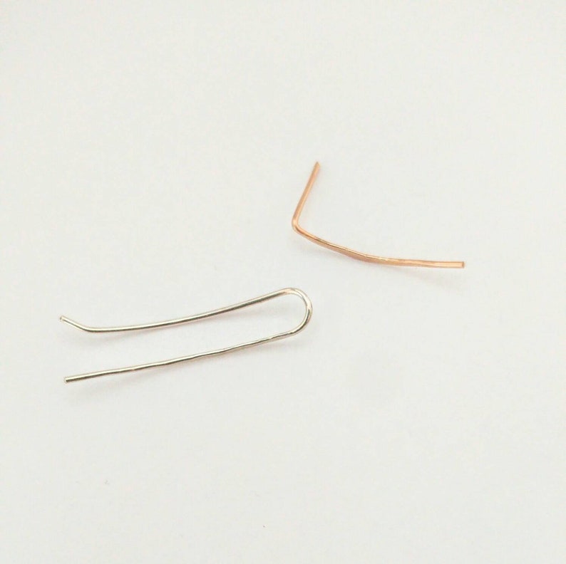 Helix Piercing Climber Stud - Helix Stud Earring - Long Cartilage Earring - Upper Ear Earring - Long Helix Piercing image 8