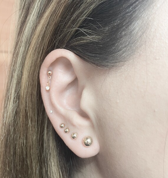 Dangle Cartilage Stud Earrings