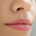 Sterling Silver Septum Ring, Diamond Cut Laser Finish 18g
