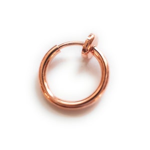 Fake Belly Ring Rose Gold - Fake Belly Rose Gold - Fake Belly Piercing - Clip On Belly Ring - Fake Navel Piercing - Fake Navel Ring