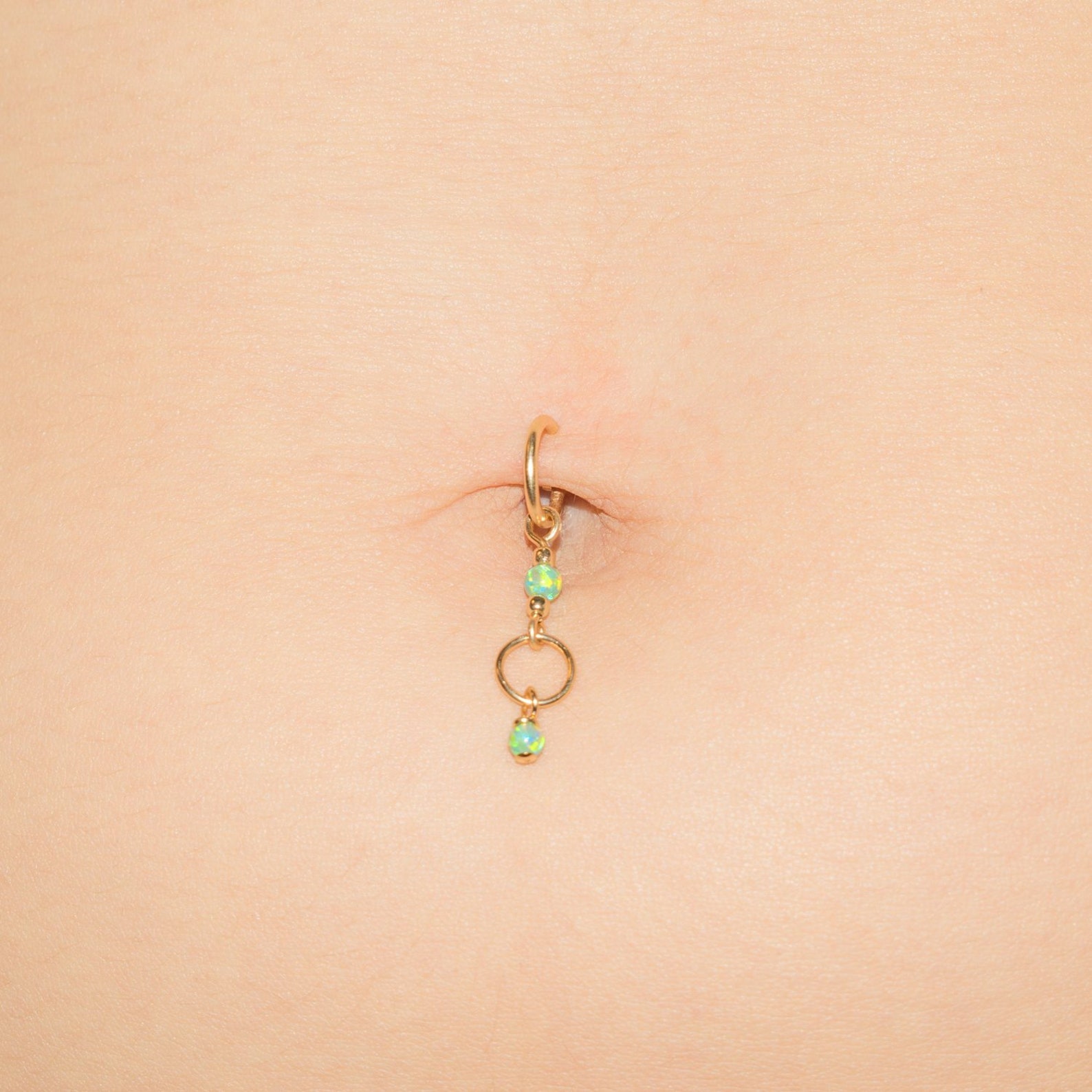 Fake Belly Button Piercing Ring Belly Ring Faux Belly Button Etsy