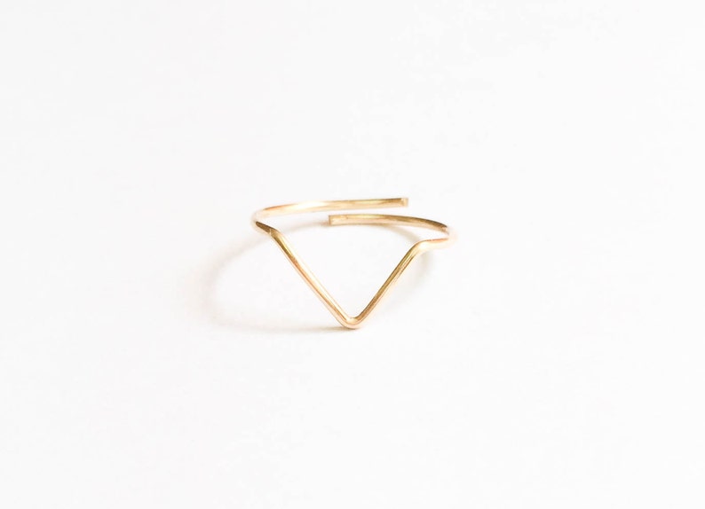 Mother Day Toe Ring-Dainty Toe Ring-Thin Toe Ring-Adjustable Gold Silver Rose Toe Ring-V Chevron Toe Ring-Foot Jewelry-Beach Jewelry image 3