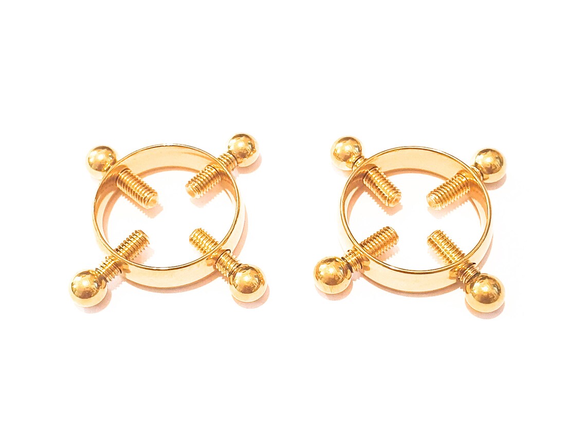 Nipple Jewelry No Piercingnipple Jewelry Surgical Steelfake Etsy