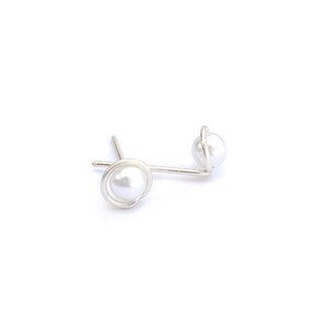 Pearl Earrings - Silver Pearl Studs Earring - Rose Gold Pearls Jewelry - Small Round Pearl Earrings - Gold Pearl Earrings