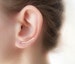 Earring Pins- Flat Earrings- Dainty Earrings- Curved Bar Earrings- Earring Climbers- Rounded Bar Earrings-Line Earrings-comfortable earrings 