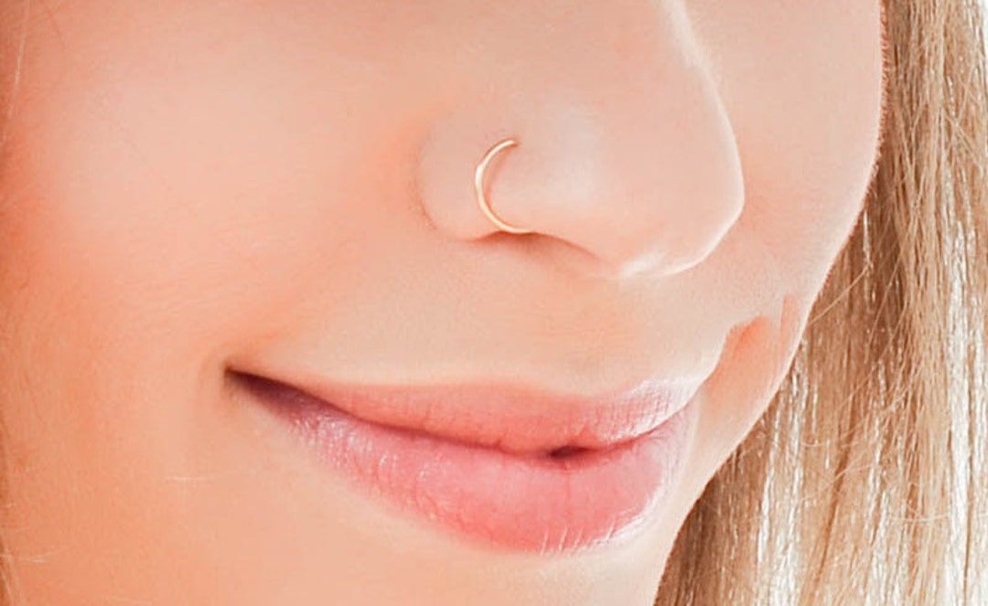  Nose Nose Faux Clip Nose Piercing Piercings Men for Women Non  Cuff Cuff On Fake Rings Adjustable Hoop Nose Jewelry Clear Nose Rings 18g  (E, One Size) : Clothing, Shoes 