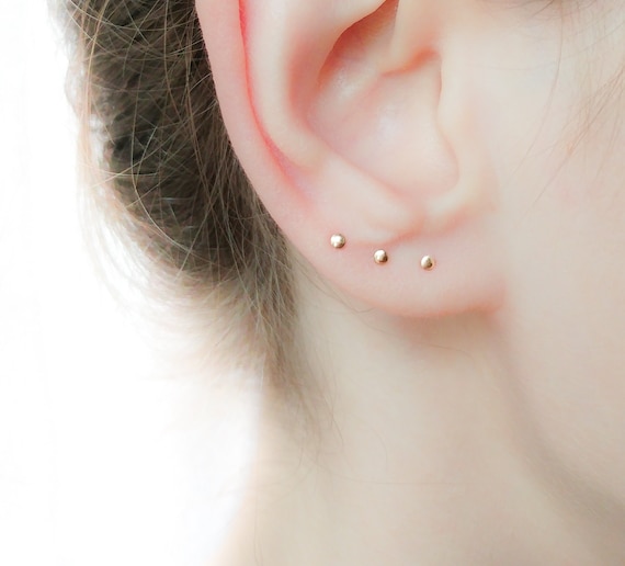 Rose gold stud set online