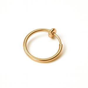 Belly Ring Gold No Piercing - Gold Clip On Belly Ring - Fake Belly Piercing - Clip On Belly Ring - Fake Navel Piercing Ring