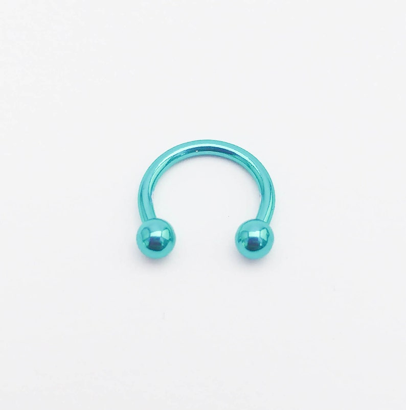 14g Earrings Surgical Steel Horseshoe Piercing Rings - For Septum, Nipple, Lip, Eyebrow &amp; More (1mm-1.6mm Gauge) Horseshoe Earrings