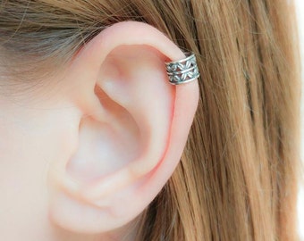Ohr cuff Silber-No Piercing Ohrringe-Ohr cuff kein Piercing-Helix Ohr cuff Silber-Boho Ohr cuff-Ohr cuff Ohrringe-Tribal Ohr cuff