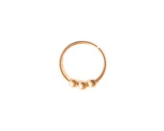 Mother Day - Gold Septum Ring, 18 gauge Septum Ring, Septum, Septum Jewelry, Septum Ring, Nose Hoop, Nose Ring