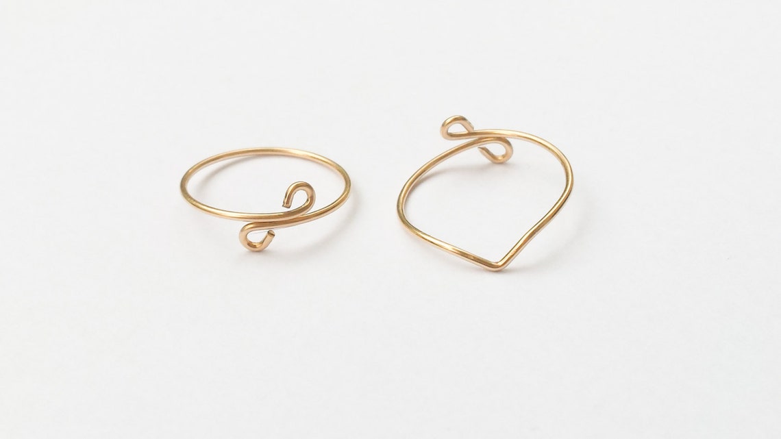 Valentines Day Midi Ring Set Knuckle Ring Set Gold Midi Etsy