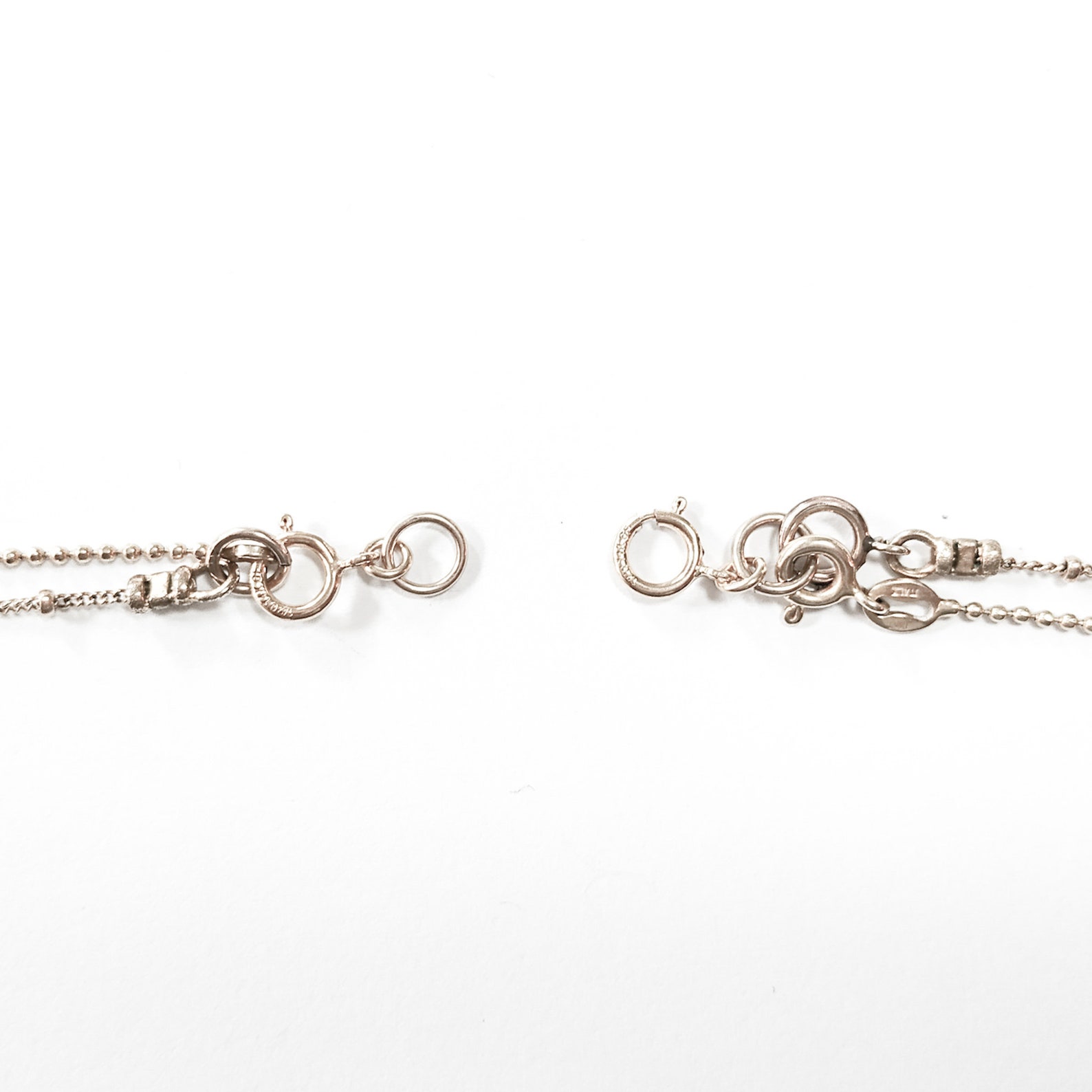 Sterling Silver Layer Necklace Clasp Detangler Layering Etsy