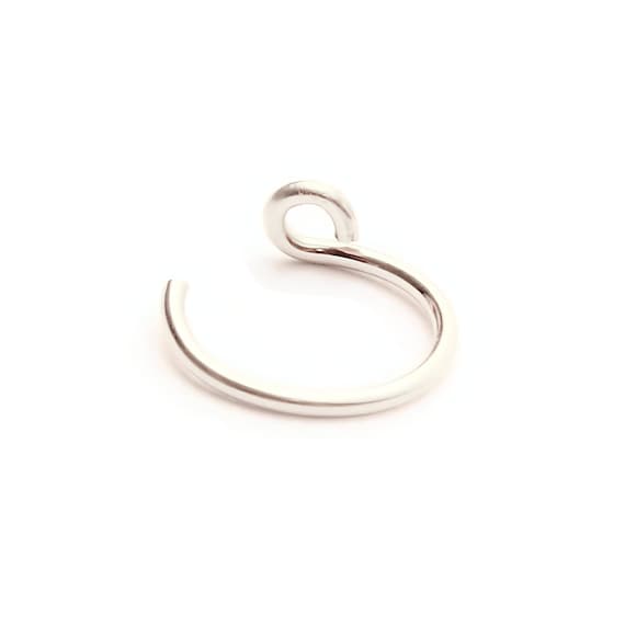 Fake Nose Ring, Fake Nose Cuff, Faux nose piercing, Gold Nose Ring, Gold Nose Hoop, Men Jewelry, Fake Nose Hoop, Delicate Nose Piercing