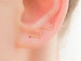 Ear Climber, Ear Crawler, Gold Ear Crawler, Ear Wrap ,Climber earring, Gold Studs, Gold Ear Cuff, Chevron Earrings, Ear Sweep 