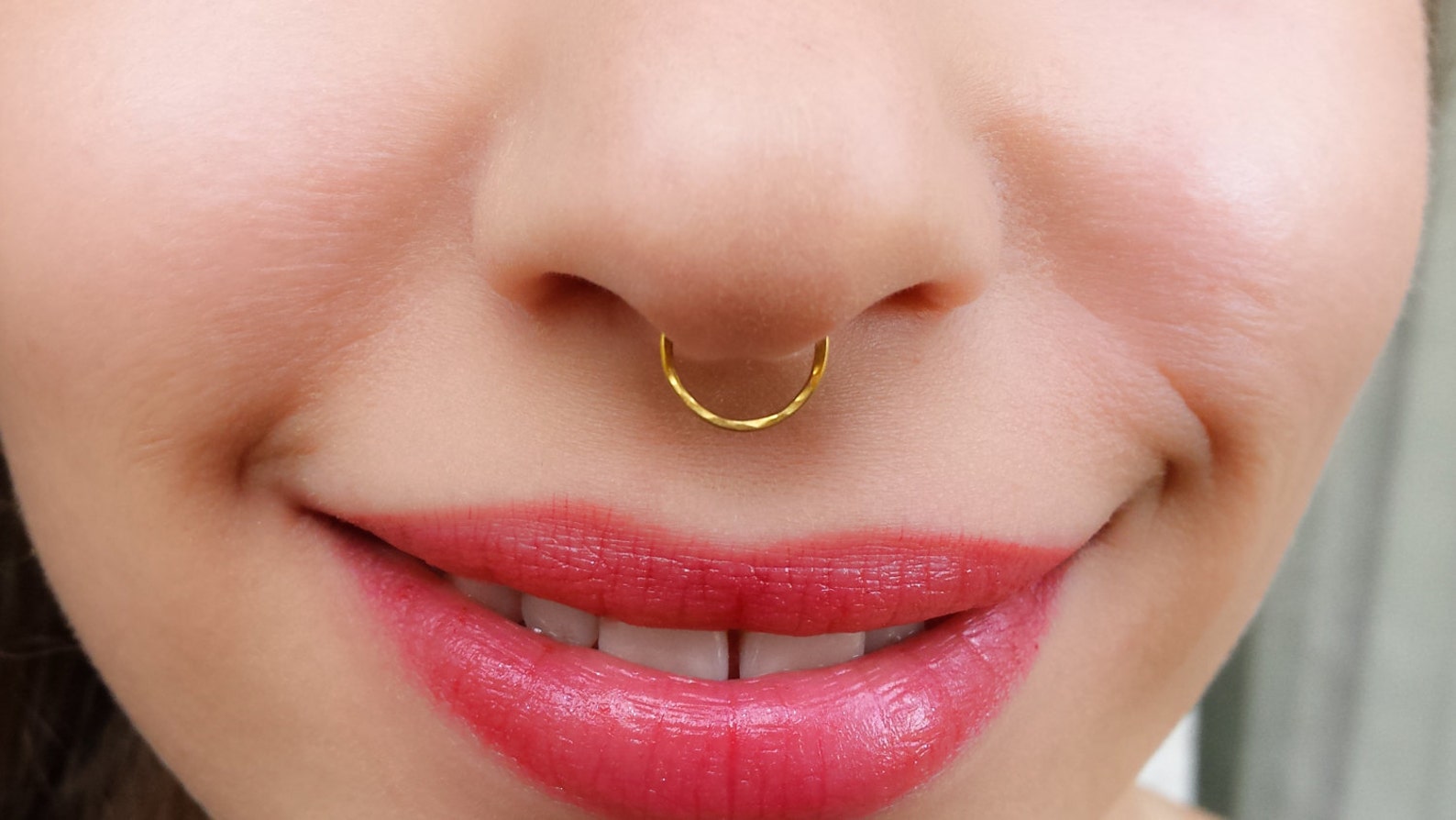 Septum Ring Fake Septum Ring Septum Septum Jewelry Faux Etsy