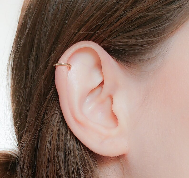 gold plated helix earrings