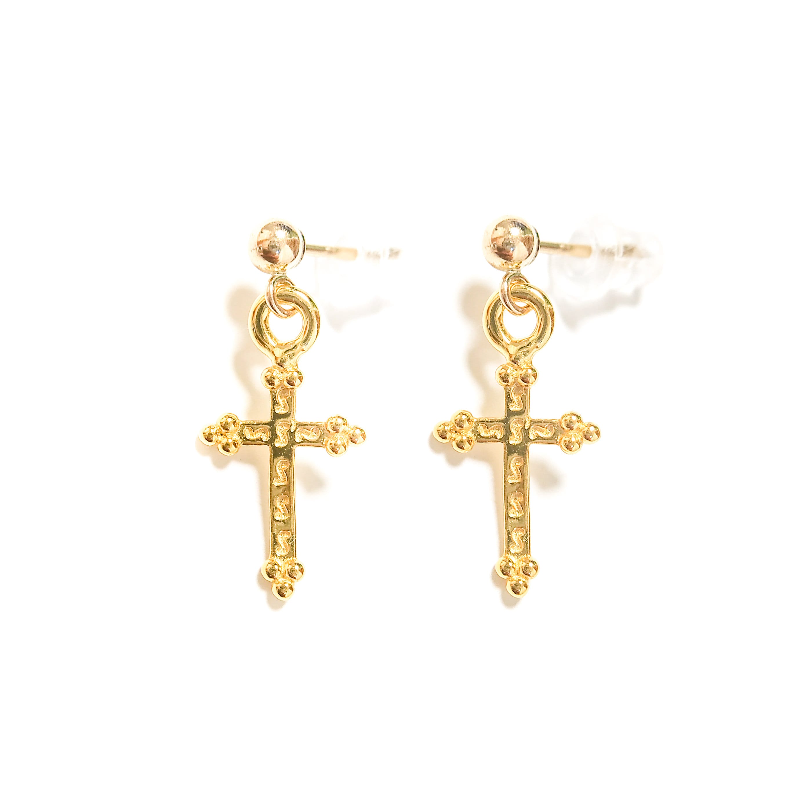 ピアス [LLOYD] Cross 14K GOLD Earrings Cross Earrings 14K Yellow Gold | Kay