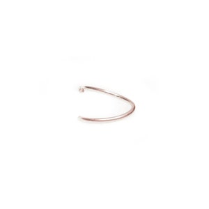 Silver Septum Ring Real Septum Jewelry Sterling Silver Hoop Piercing Thin Slim Nose Ring 20 Gauge Nose Ring 6 mm 7 mm 8 mm 9 mm 10 mm image 6