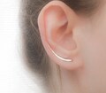 Sterling Silver Ear Climber Earrings - Ear Climbers - Silver Earrings - Ear Crawlers - Ear Sweep - Long Earrings Gold Filled Rose product logo