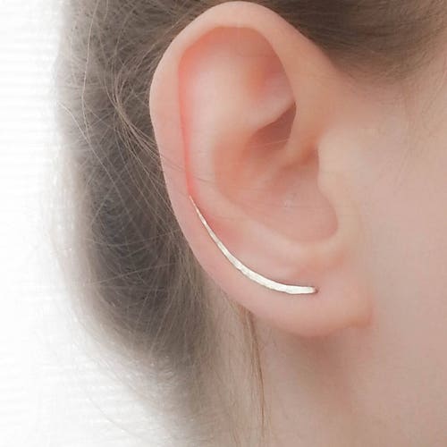 3 Colors Sterling Silver CZ Three Stone Halo Crawler Climber Hook Earrings 3 Colors Sterling Silver CZ Three Stone Halo Crawler Climber Hook Earrings