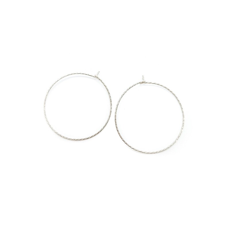 Valentine's Day Silver Hoop Earrings 1.5 in Sterling Silver Hoops 4 Cm ...