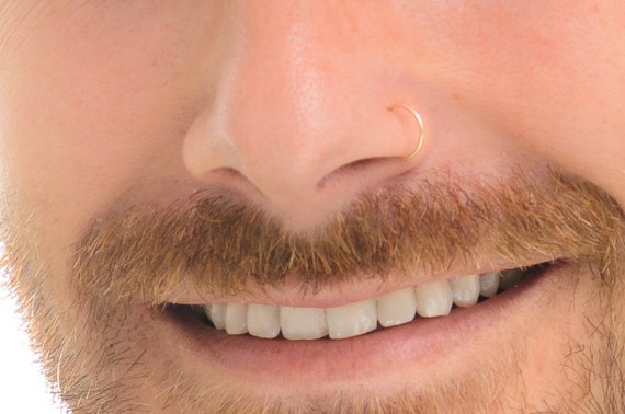 Mens gold sale hoop nose ring