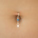 Fake Navel Ring - Fake Piercing Belly Ring - Fake Navel Hoop - Sterling Silver Belly Ring Clip on