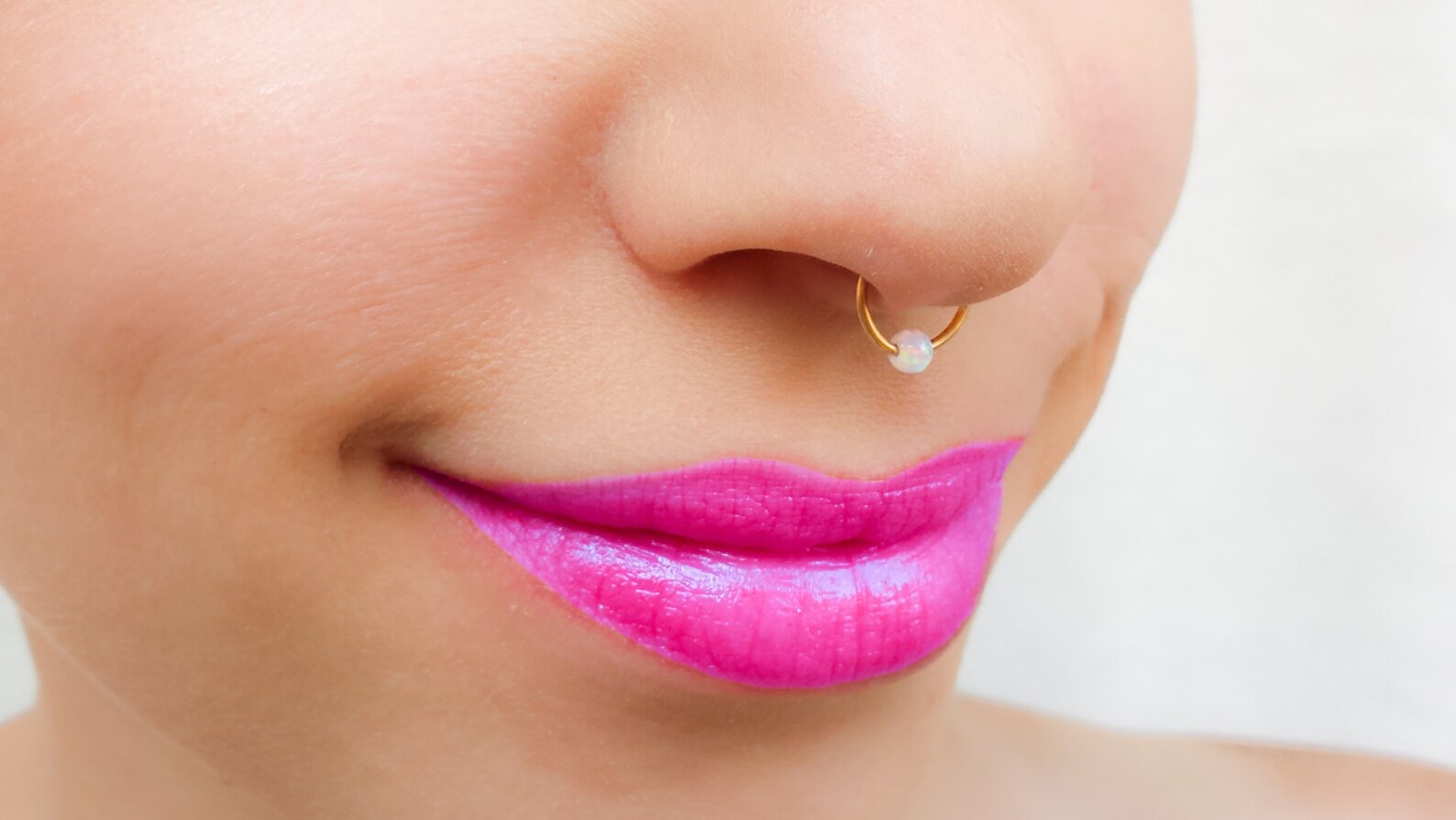 Septum Ring Fake Gold Septum Ring Faux Septum Piercing Etsy