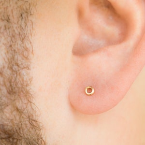 Mens Earrings - Mens Jewelry - Black Earrings - Mens Studs - Stud Earrings for Men