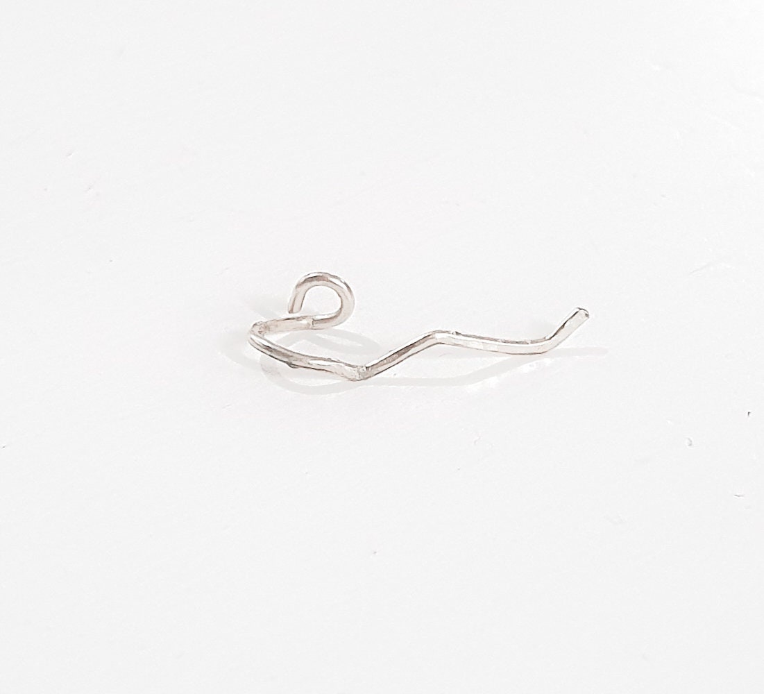 Swril Thread Long Helix - Thread Helix - Wave Cartilage Earring - Helix Earring-wavy ...