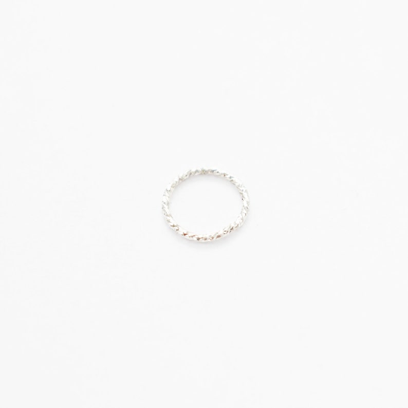 18g Septum Nose Ring CHRISTMAS SALE Twisted Nose Ring Silver Nose Ring Hoop Snug Nose Ring Diamond Cut Nose Ring Septum Ring