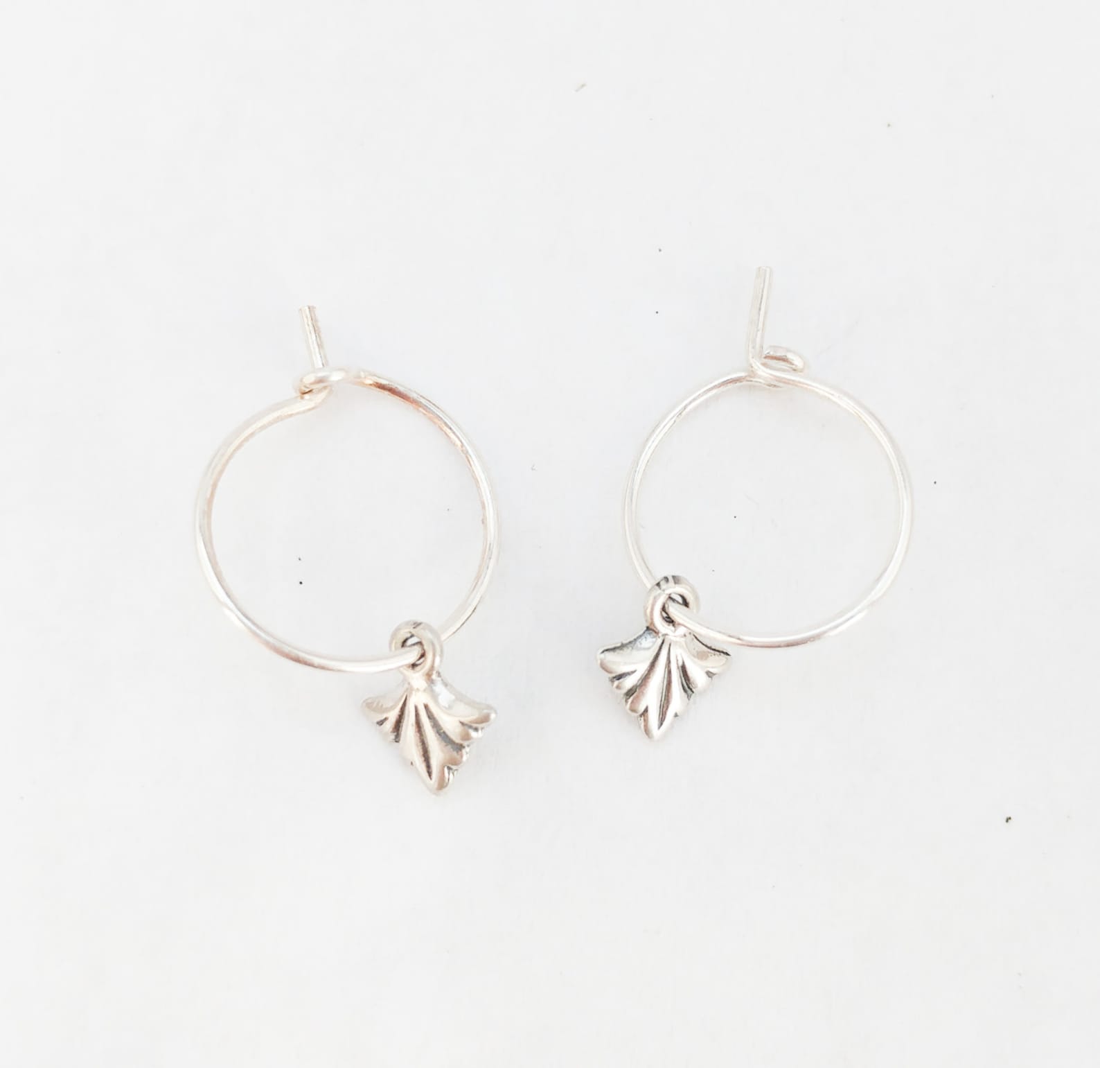 Silver Hoop Earringstiny Hoop Earringsdangle Hoop Etsy